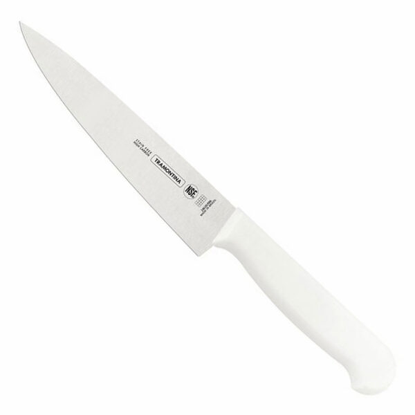 cuchillo carne cocina mango blanco 15cm