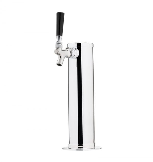 c173 polished stainless steel draft beer kegerator tower 0012 1