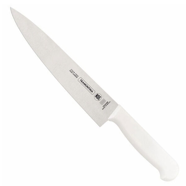 cuchillo carne cocina mango blanco 20cm
