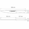 cuchillo carne cocina mango blanco 20cm medidas