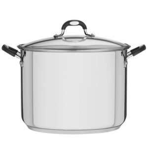 Olla Alta Ø30cm Acero Inox Con Asas Silicona 15.2 Litros