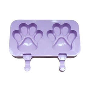 Molde De Silicona Helado Palito / Barra / Paleta Helada 2 Cavidades Huella