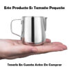 Jarra para leche de acero inoxidable para Espresso herramienta art stica para Barista 150ml en mano1