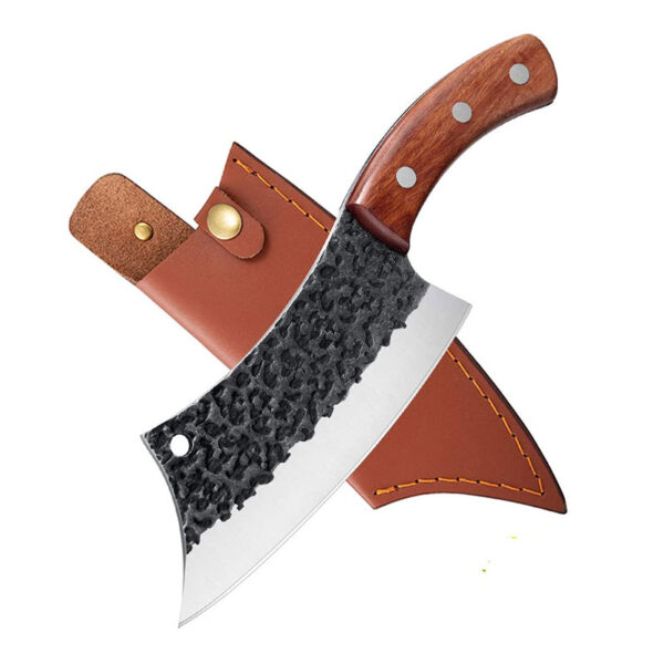cuchillo forjado tipo serbio con vaina 160 mm