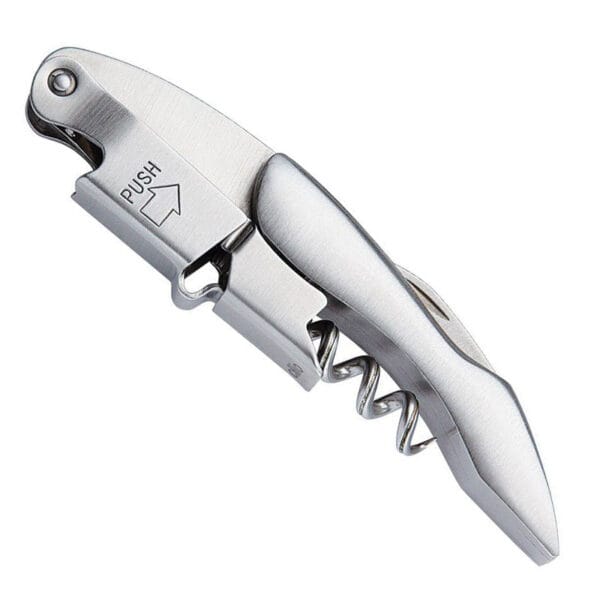 sacacorchos acero inoxidable doble palanca tiempos