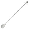 cuchara refrescar torneada acero inox lagrima plata 30cm