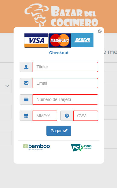Como Comprar 2 pantalla ingresar datos pago datos tarjeta