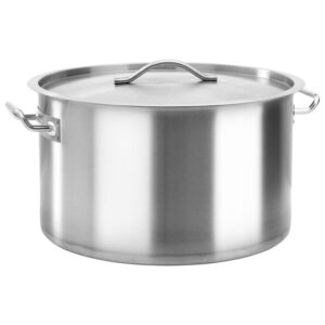Olla Baja Ø40cm Acero Inox Fondo Compuesto Profesional 32 Litros