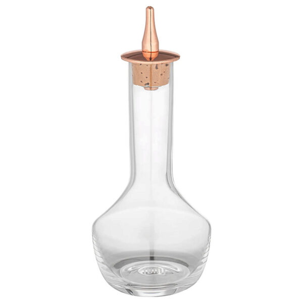 botella bitter bitero vidrio 100 ml tapon cobre