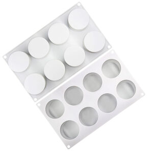 Molde De Silicona Mini Torta Cilindro 8 Cavidades