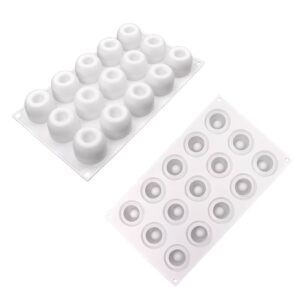 Molde De Silicona 3D Esfera Savarin 15 Cavidades