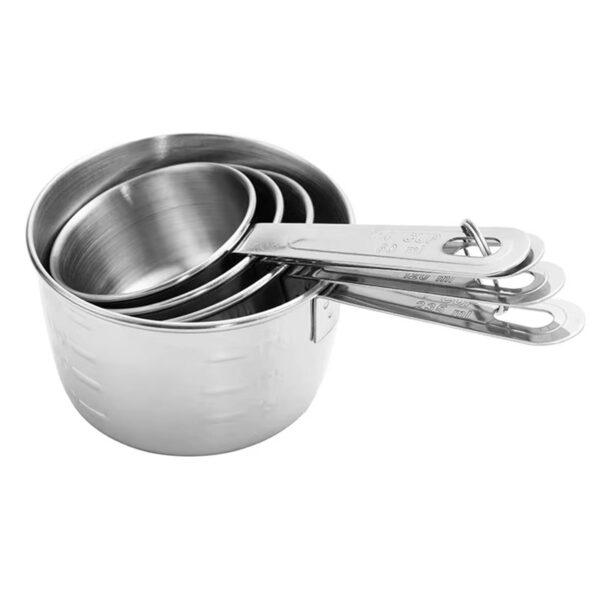 set tazas de medida acero inoxidable 4 piezas