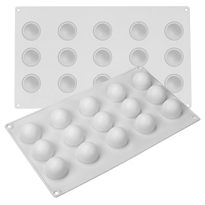 Molde De Silicona 3D Esfera 15 Cavidades
