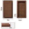 molde silicona chocolate barra grande dudai medidas