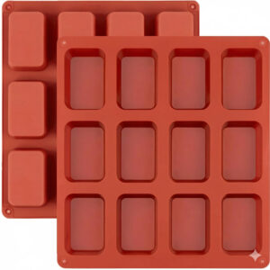Molde De Silicona Mini Budin Rectangular 12 Cavidades