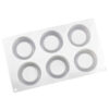 molde silicona velas postres jabon cilindro savarin 6 cavidades 1