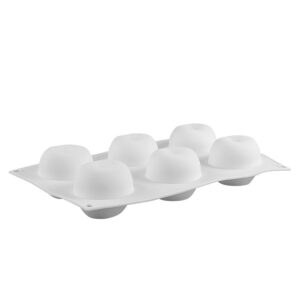 Molde De Silicona 3D Manzana 6 Cavidades