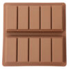 molde tableta chocolate silicona 2 cavidades