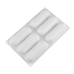 Molde De Silicona 3D Eclair Grande Pillow 6 Cavidades