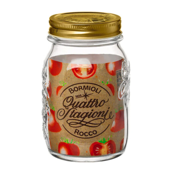 Frasco / Tarro de Vidrio Alto Quattro Stagioni 500cc 1 frasco quattro stagioni vidrio 500ml