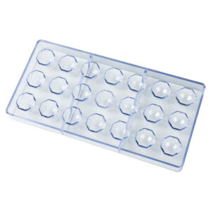 Molde De Polycarbonato Para Bombones Diamante 21 Cavidades