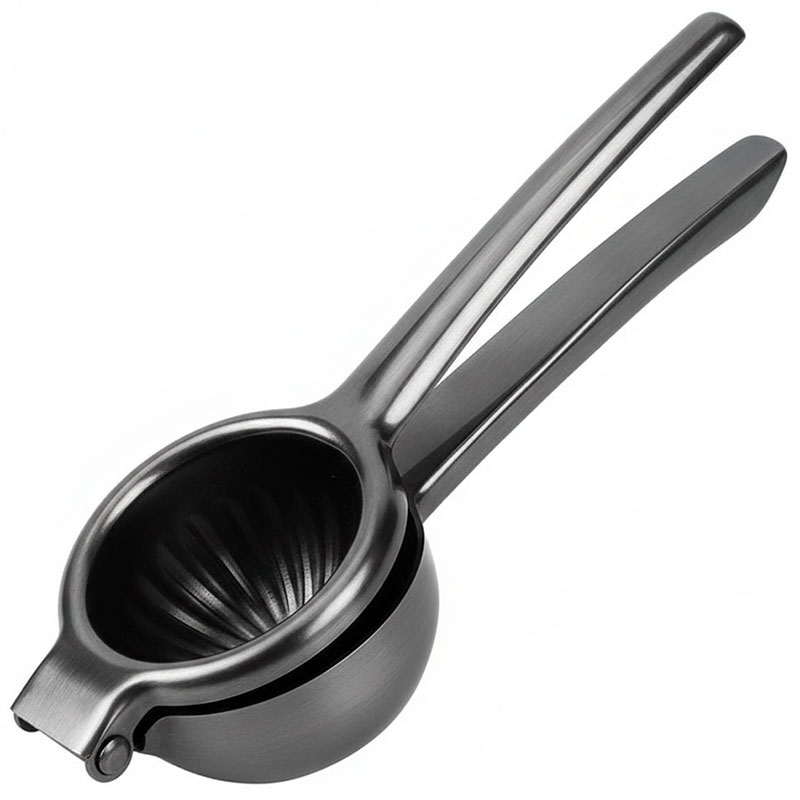 Exprimidor De Limón / Lima Tipo Pinza Gris Oscuro Acero Inoxidable