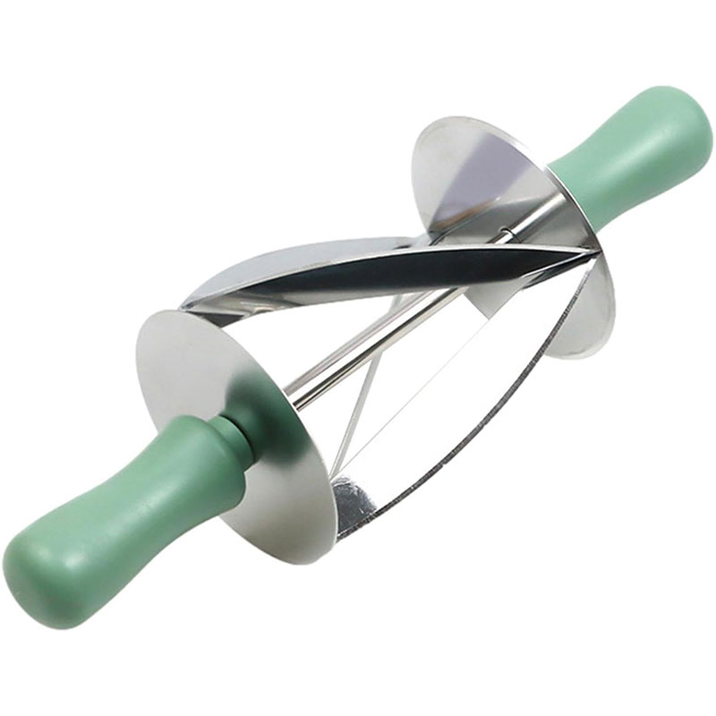 Rodillo Cortador Croissant / Bizcochos Acero Inoxidable 8cm