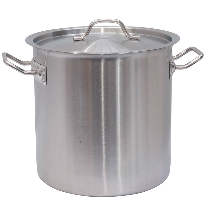 Olla Alta Ø24cm Acero Inox Fondo Compuesto Profesional 10 Litros
