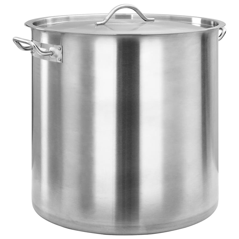 Olla Alta Ø40cm Acero Inox Fondo Compuesto Profesional 50 Litros