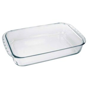 Asadera / Fuente de Vidrio Rectangular 5 Litros