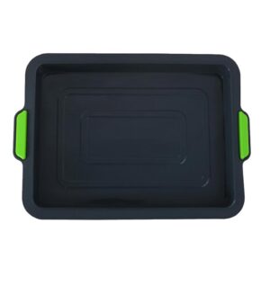 Molde Torta / Tortera Baja Rectangular 28 x 21cm En Silicona