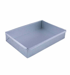 Molde Torta / Tortera Rectangular Baja Chapa Aluminizada 30x20x6cm