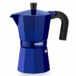 Cafetera Italiana Cobalto Monix Aluminio 6 Tazas