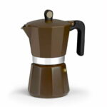 Cafetera Italiana New Cream Monix Aluminio 6 Tazas
