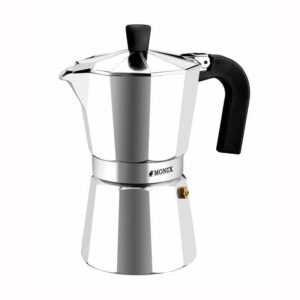 Cafetera Italiana Vitro Express Monix Aluminio 3 Tazas