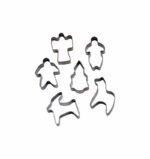 Set Cortantes Navideños Acero Inox 6pzs