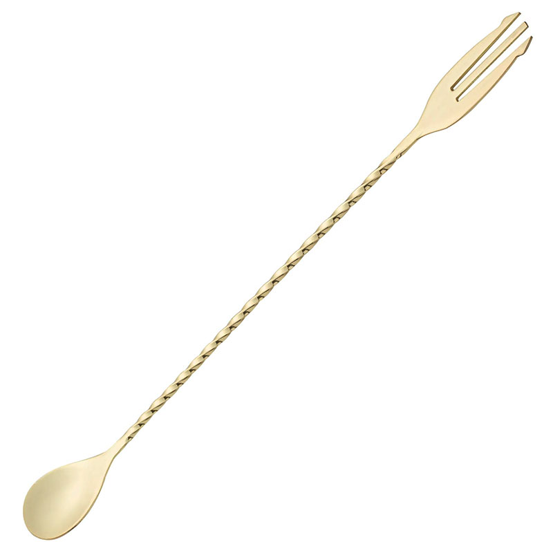 cuchara-refrescar-torneada-acero-inox-tridente-dorada-30cm.jpg cuchara refrescar torneada acero inox tridente dorada 30cm