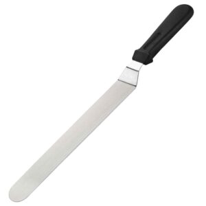Espátula Angular / Francesa Acero Inox Confitero 25cm M. Plastico