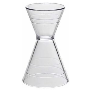 Jigger Medidor Doble Acrílico Con Medidas 3oz