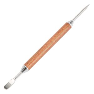 Lapiz Para Cafe Barista Acero Inoxidable Madera