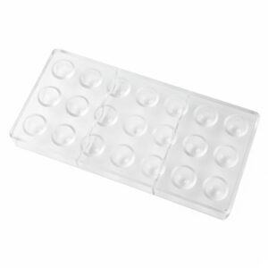 Molde De Polycarbonato Para Bombones Redondo 21 Cavidades