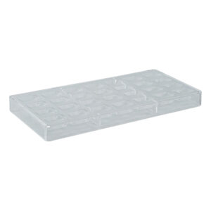 Molde De Polycarbonato Para Bombones Rectangulo 28 Cavidades