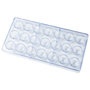Molde De Polycarbonato Para Bombones Rosas 21 Cavidades
