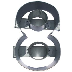 Molde / Faja Acero Aluminizado Forma de Numero Ocho