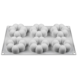 Molde De Silicona 3D Flor Burbujas 6 Cavidades
