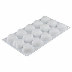 Molde De Silicona 3D Mini Corazon 15 Cavidades
