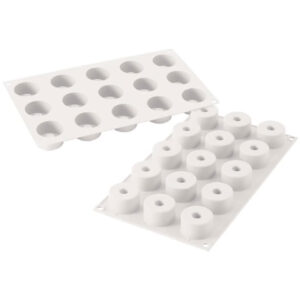 Molde De Silicona Savarin Recto Redondo 15 Cavidades