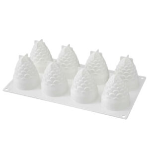 Molde De Silicona 3D Ananá Piña 8 Cavidades