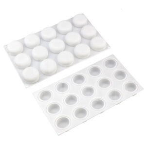 Molde De Silicona 3D Redondo 15 Cavidades