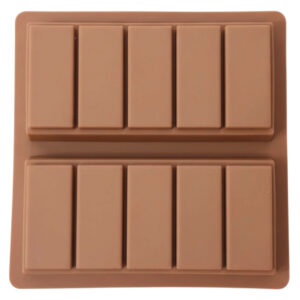 Molde De Silicona Para Tableta Chocolate Dubai 2 Cavidades